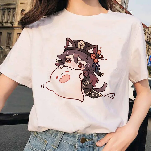 Genshin Impact T Shirt Women Game Cartoon Print T-Shirt Femme Kawaii Clothes Summer Tops Hu Tao Tshirt Funny Keqing Female
Genshin Impact T Shirt Women Game Cartoon Print T-Shirt Femme Kawaii Clothes Summer Tops Hu Tao Tshirt Funny Keqing Female