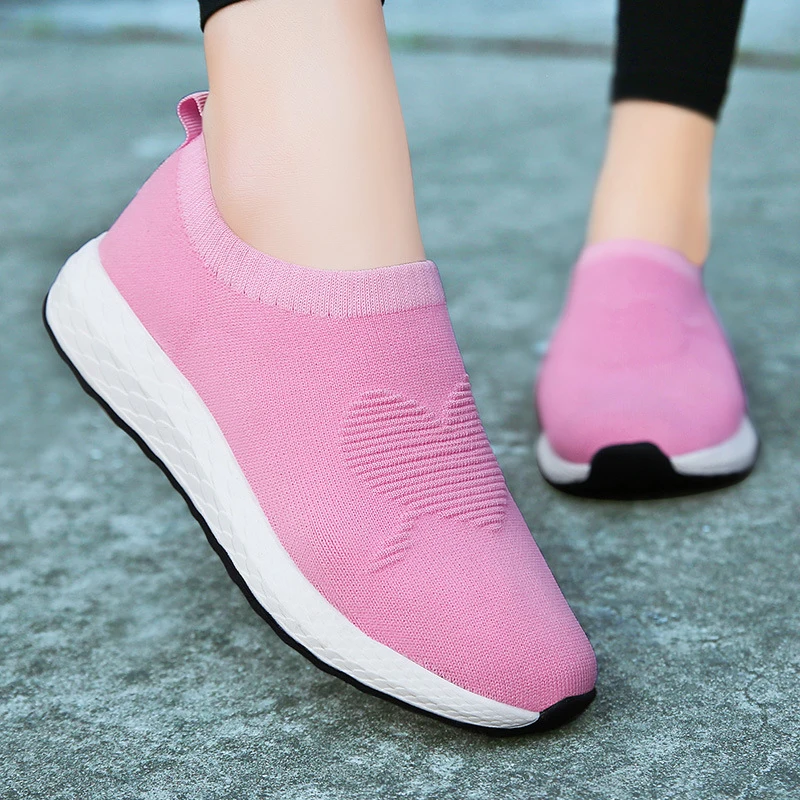 Women Sneakers 2019 Knitted Casual Slip On Female Flat Shoes Mesh Walking Footwear Women Sneakers Shoes Tenis Feminino Size 45
Women Sneakers 2019 Knitted Casual Slip On Female Flat Shoes Mesh Walking Footwear Women Sneakers Shoes Tenis Feminino Size 45