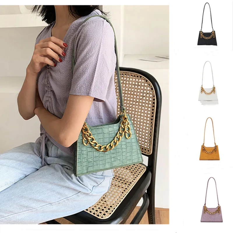 Fashion Exquisite Shopping Bag Retro Casual Women Totes Shoulder Bags Female Leather Solid Color Chain Handbag Designer Bag
Fashion Exquisite Shopping Bag Retro Casual Women Totes Shoulder Bags Female Leather Solid Color Chain Handbag Designer Bag