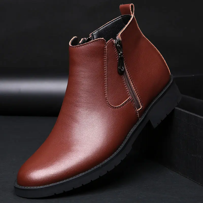 Mens Shoes Genuine Leather Black Brown Fall Winter Shoes for Men Snow Boots Big Size Wool Inside Ankle Boots Hommo Zapato Cuero
Mens Shoes Genuine Leather Black Brown Fall Winter Shoes for Men Snow Boots Big Size Wool Inside Ankle Boots Hommo Zapato Cuero