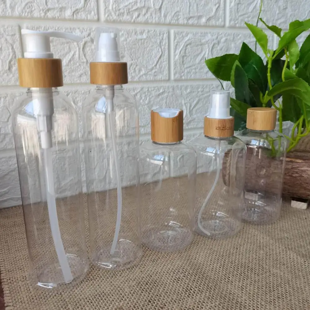 100pcs/lot 8 OZ Fat Empty PET Packaging Shower Gel Container Clear Plastic Bottle for Hair Care with bamboo lid cap
100pcs/lot 8 OZ Fat Empty PET Packaging Shower Gel Container Clear Plastic Bottle for Hair Care with bamboo lid cap