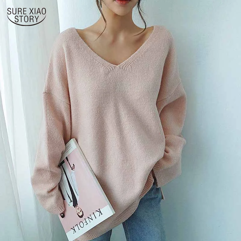 2021 Winter Simple Knitwear Long Sleeve Women Pulovers Autumn Elegant V-neck Pleasure Sweater Knitted Top Women's Sweater 16038
2021 Winter Simple Knitwear Long Sleeve Women Pulovers Autumn Elegant V-neck Pleasure Sweater Knitted Top Women's Sweater 16038