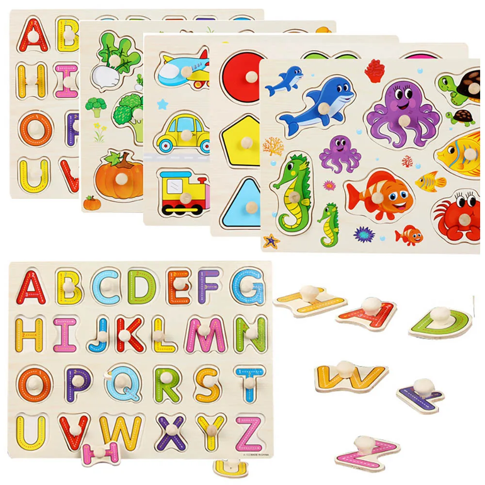 30CM Baby Toys Montessori Quality Wooden Puzzle Hand Grab Board Educational Wood Puzzles for Kids Cartoon Animal Vehicle Toy
30CM Baby Toys Montessori Quality Wooden Puzzle Hand Grab Board Educational Wood Puzzles for Kids Cartoon Animal Vehicle Toy