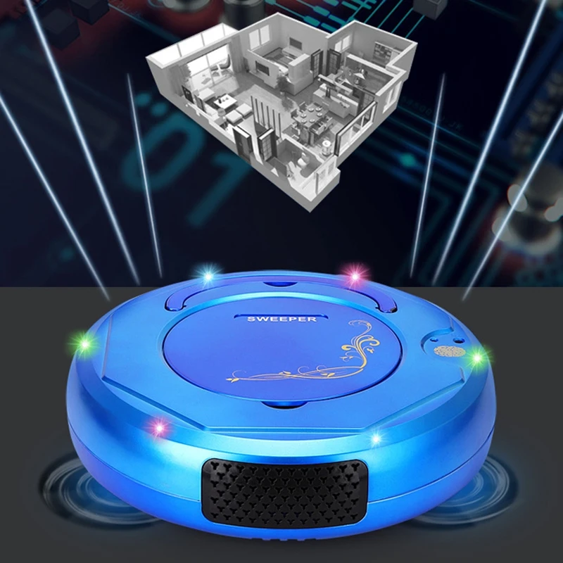 Intelligent Vacuum Cleaner 3 In 1 Anti-Collision Floor Sweeper Colorful Light Automatic Robot Vacuum Cleaner Anti-Fall Sensor
Intelligent Vacuum Cleaner 3 In 1 Anti-Collision Floor Sweeper Colorful Light Automatic Robot Vacuum Cleaner Anti-Fall Sensor
