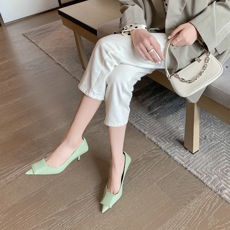 Genuine Leatehr High Heels Pumps Classic Design Shoes For Women Shallow Female 2021 Spring Dancing Wedding Shoes Woman
Genuine Leatehr High Heels Pumps Classic Design Shoes For Women Shallow Female 2021 Spring Dancing Wedding Shoes Woman