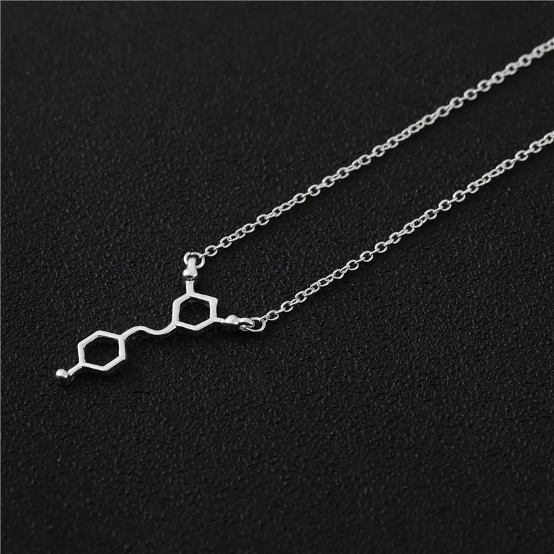 Serotonin Caffeine Estrogen Water Resveratrol Molecule Necklaces Female Hormone H2O Wine Chemical Molecular Structure Pendant
Serotonin Caffeine Estrogen Water Resveratrol Molecule Necklaces Female Hormone H2O Wine Chemical Molecular Structure Pendant