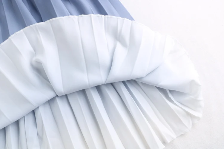 Autumn Summer Long Skirt Women 2020 Ladies Korean Blue Pink Gradient High Waist Sun School Pleated Skirt Female
Autumn Summer Long Skirt Women 2020 Ladies Korean Blue Pink Gradient High Waist Sun School Pleated Skirt Female