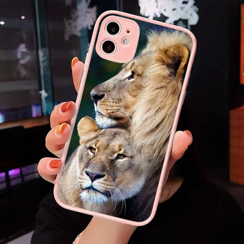 Lion Alpha Male Lovely Phone Cases Matte transparent For Pink iPhone 12 Mini 11 Pro XR XS Max 7 8 Plus X Back Cover 
Lion Alpha Male Lovely Phone Cases Matte transparent For Pink iPhone 12 Mini 11 Pro XR XS Max 7 8 Plus X Back Cover