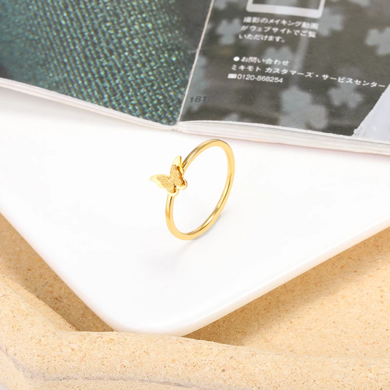 Size 6 7 8 9 Butterfly Ring Minimalist Gold Double Butterfly Rings For Women Girls Wedding Bands Party Jewelry Birthday Gifts
Size 6 7 8 9 Butterfly Ring Minimalist Gold Double Butterfly Rings For Women Girls Wedding Bands Party Jewelry Birthday Gifts