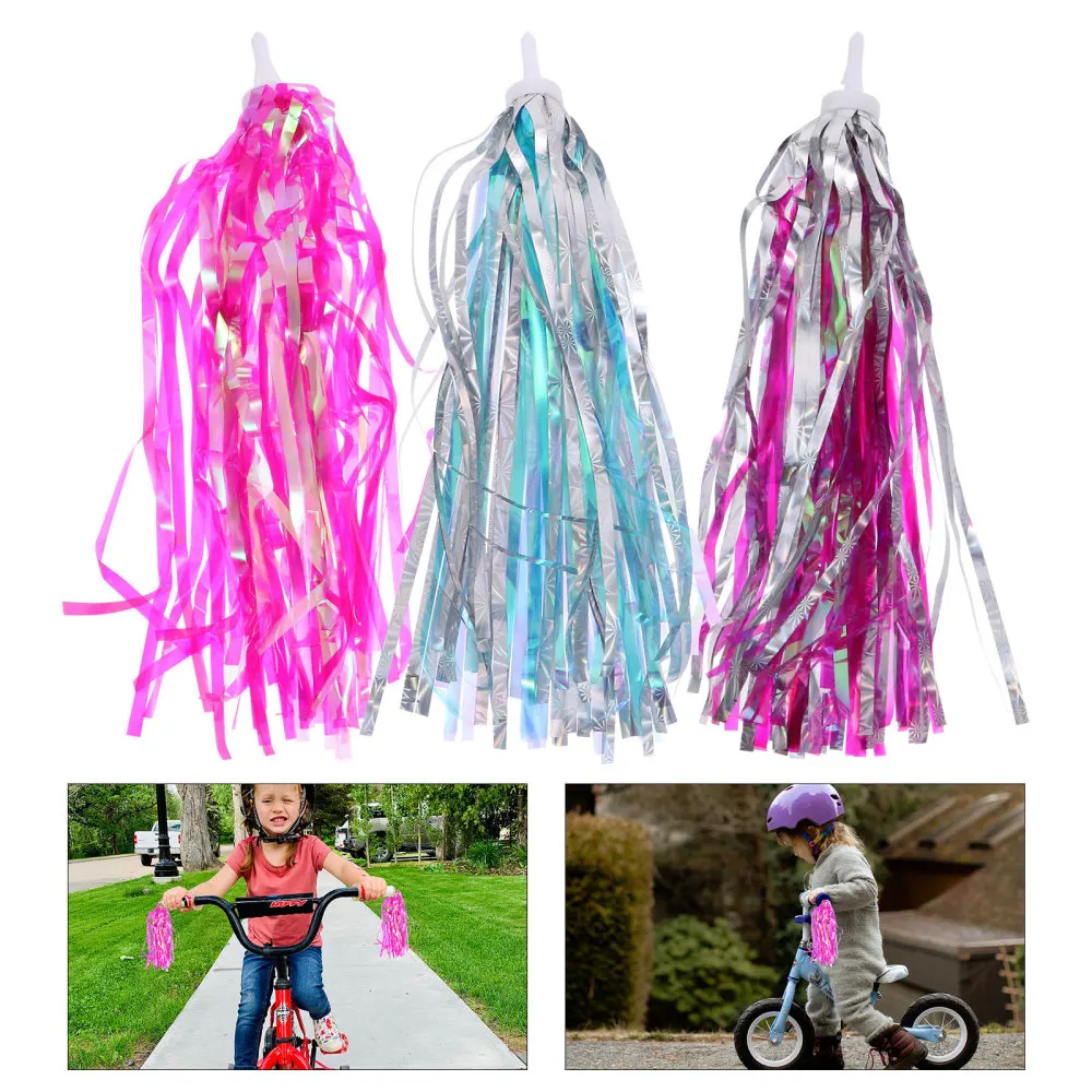 

3 пары велосипедных растяжек для скутера с кисточками для руля растяжки для детей Аксессуары для велосипеда