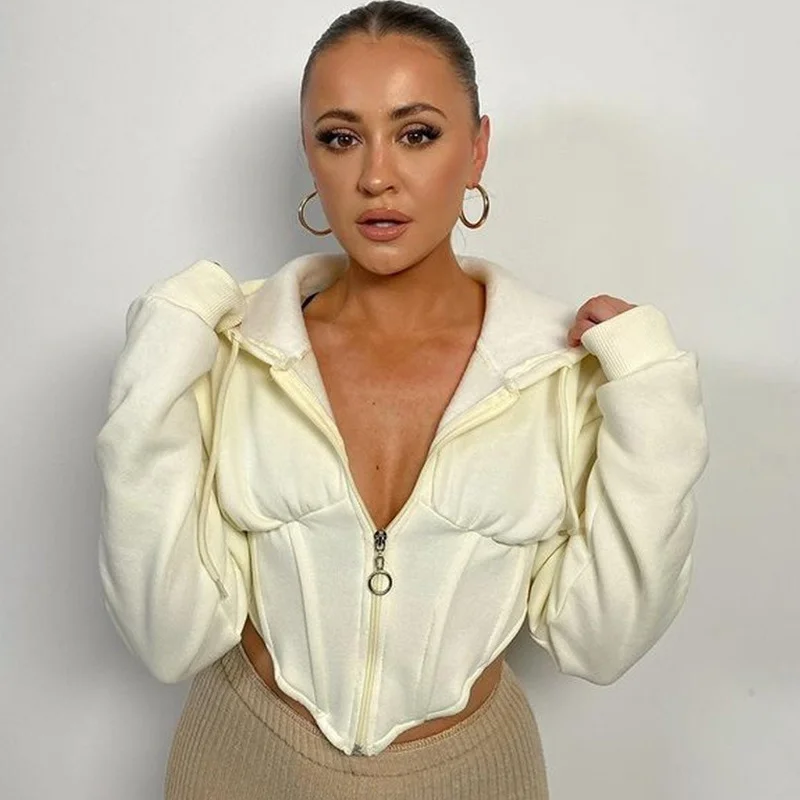 2021 Autumn Winter Women Clothing Zip Hoodie Y2K Sweatshirts Casual Female Solid Black Tunics Long Sleeve Hooded Jacket Tops
2021 Autumn Winter Women Clothing Zip Hoodie Y2K Sweatshirts Casual Female Solid Black Tunics Long Sleeve Hooded Jacket Tops