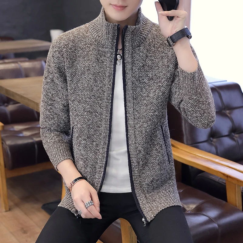 2019 New Men's Sweaters Autumn Winter Warm Cashmere Wool Zipper Cardigan Sweaters Man Casual Knitwear Sweatercoat male clothe
2019 New Men's Sweaters Autumn Winter Warm Cashmere Wool Zipper Cardigan Sweaters Man Casual Knitwear Sweatercoat male clothe