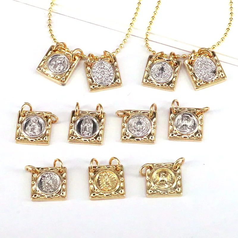 10Pcs, Trendy Gold Color Virgin Mary Necklace For Women Jesus Religion Pendant Necklace Jewelry
10Pcs, Trendy Gold Color Virgin Mary Necklace For Women Jesus Religion Pendant Necklace Jewelry