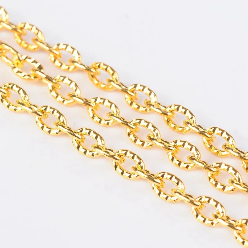 100M/roll Iron Textured Cable Chains Link Chain Unwelded Stringing Material for Jewelry Making Link: 4x3x1mm thick
100M/roll Iron Textured Cable Chains Link Chain Unwelded Stringing Material for Jewelry Making Link: 4x3x1mm thick
