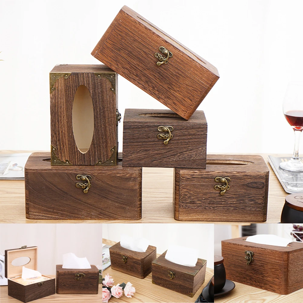 Wooden Tissue Box Cover Water-Resistent Rectangle Tissue Box Cover for Bedroom Living Room Kitchen Paper Case Dispenser
Wooden Tissue Box Cover Water-Resistent Rectangle Tissue Box Cover for Bedroom Living Room Kitchen Paper Case Dispenser