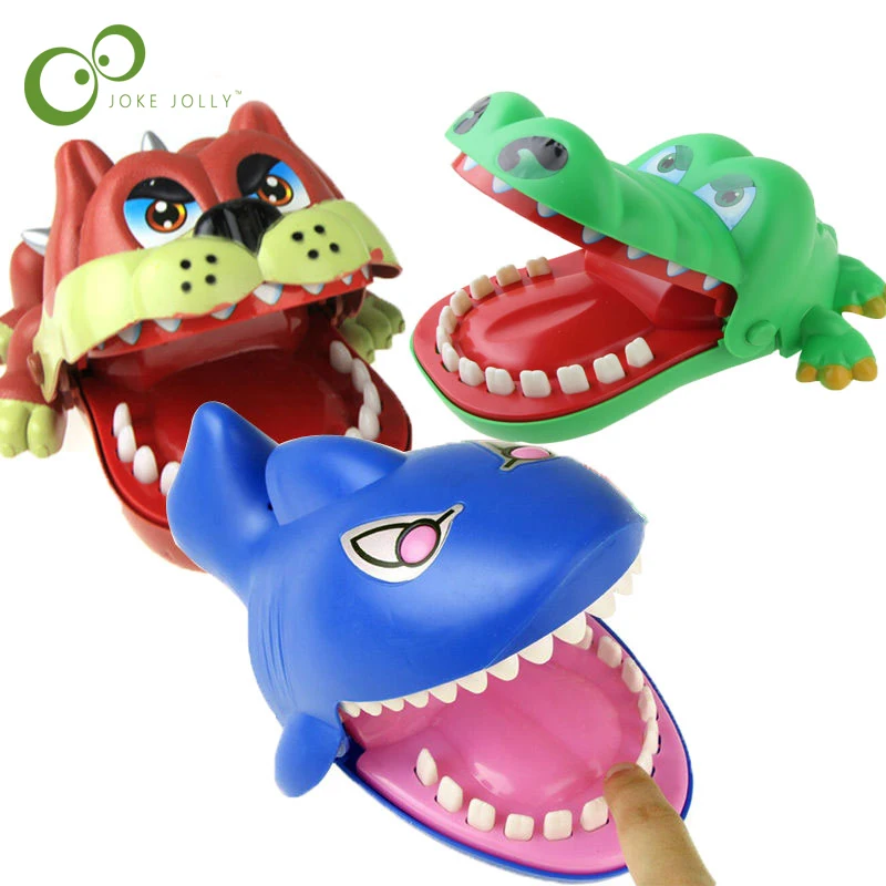 1Pcs big dog crocodile shark biting finger game fun novelty gag party family parent-child interactive table game toy YJN
1Pcs big dog crocodile shark biting finger game fun novelty gag party family parent-child interactive table game toy YJN