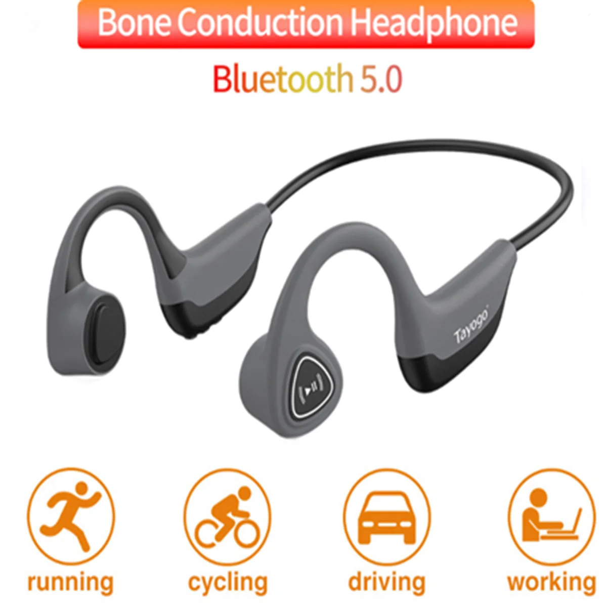 Bone conduction bluetooth 5.0 wireless headset hanging ear stereo music earplugs outdoor sports sweat-proof headset with mic
Bone conduction bluetooth 5.0 wireless headset hanging ear stereo music earplugs outdoor sports sweat-proof headset with mic