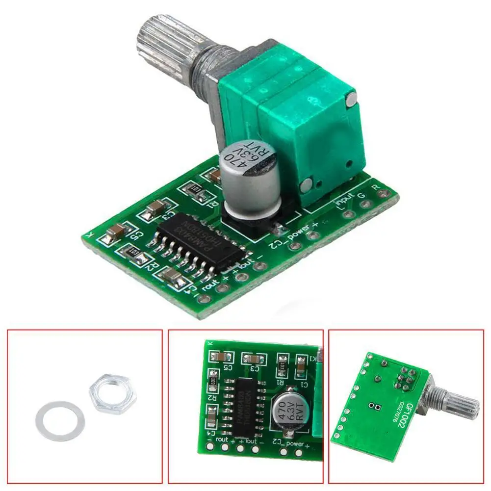 PAM8403 mini 5V digital small power amplifier board power supply, with switch sound potentiometer, good effect USB Y3A8
PAM8403 mini 5V digital small power amplifier board power supply, with switch sound potentiometer, good effect USB Y3A8