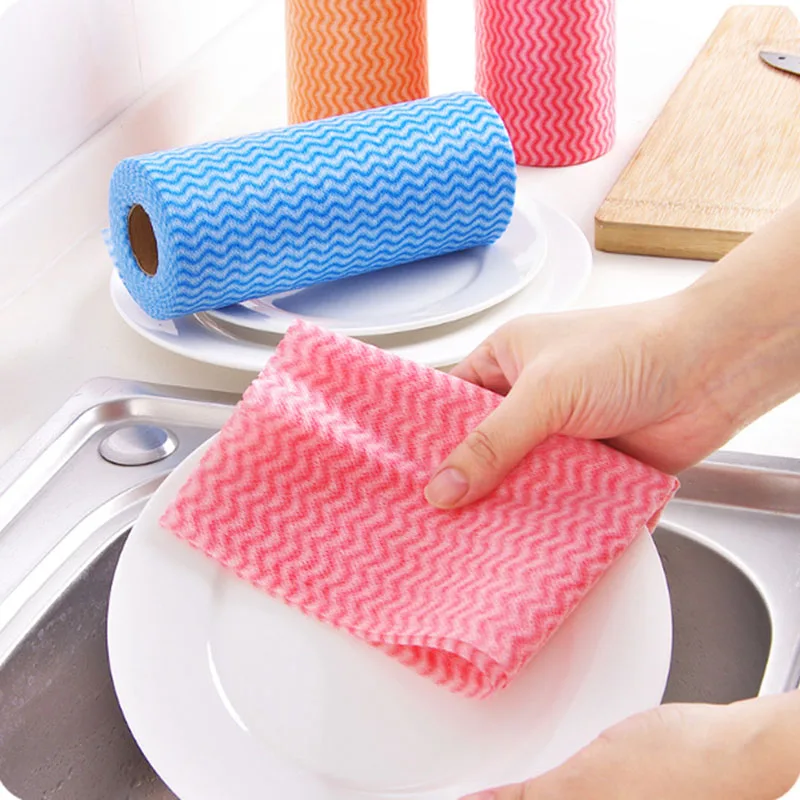 50pcs/roll Kitchen Cleaning Cloth Non-Woven Fabric Lazy Rags Disposable Dish Paper Towel Cloth for Washing Dish Bowl Plate Tools
50pcs/roll Kitchen Cleaning Cloth Non-Woven Fabric Lazy Rags Disposable Dish Paper Towel Cloth for Washing Dish Bowl Plate Tools