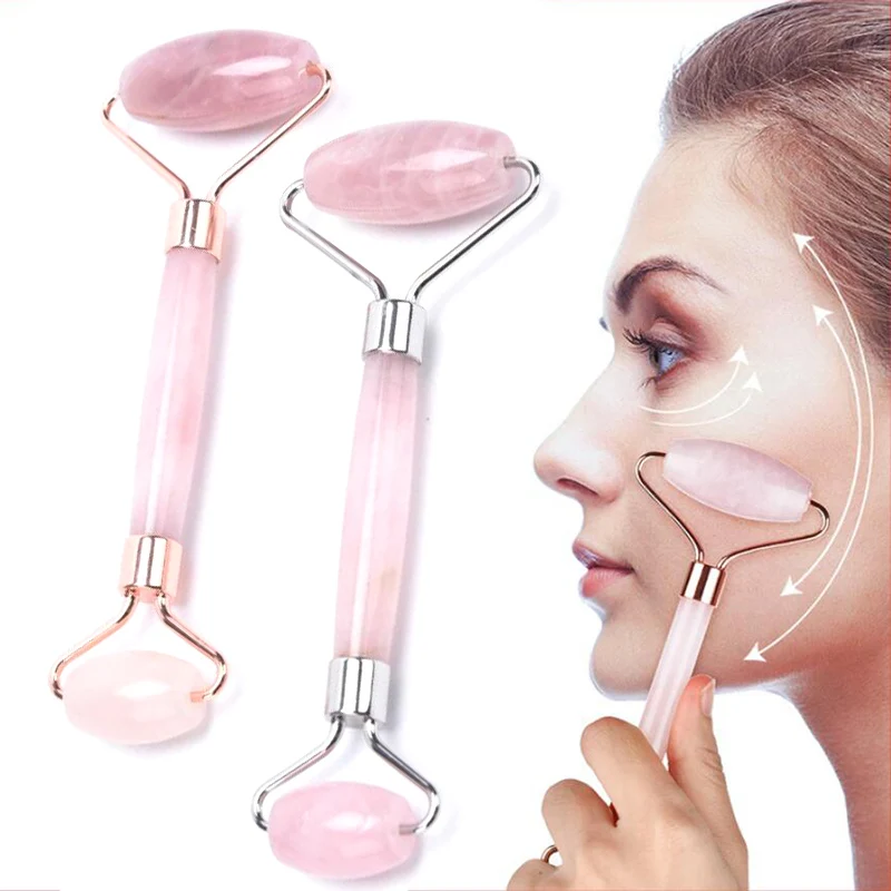 Massager For Face Lift Up Natural Jade Stone Roller Rose Quartz Crystal Pink Stone Slimming Thin Chin Facial Skin Care Tool
Massager For Face Lift Up Natural Jade Stone Roller Rose Quartz Crystal Pink Stone Slimming Thin Chin Facial Skin Care Tool