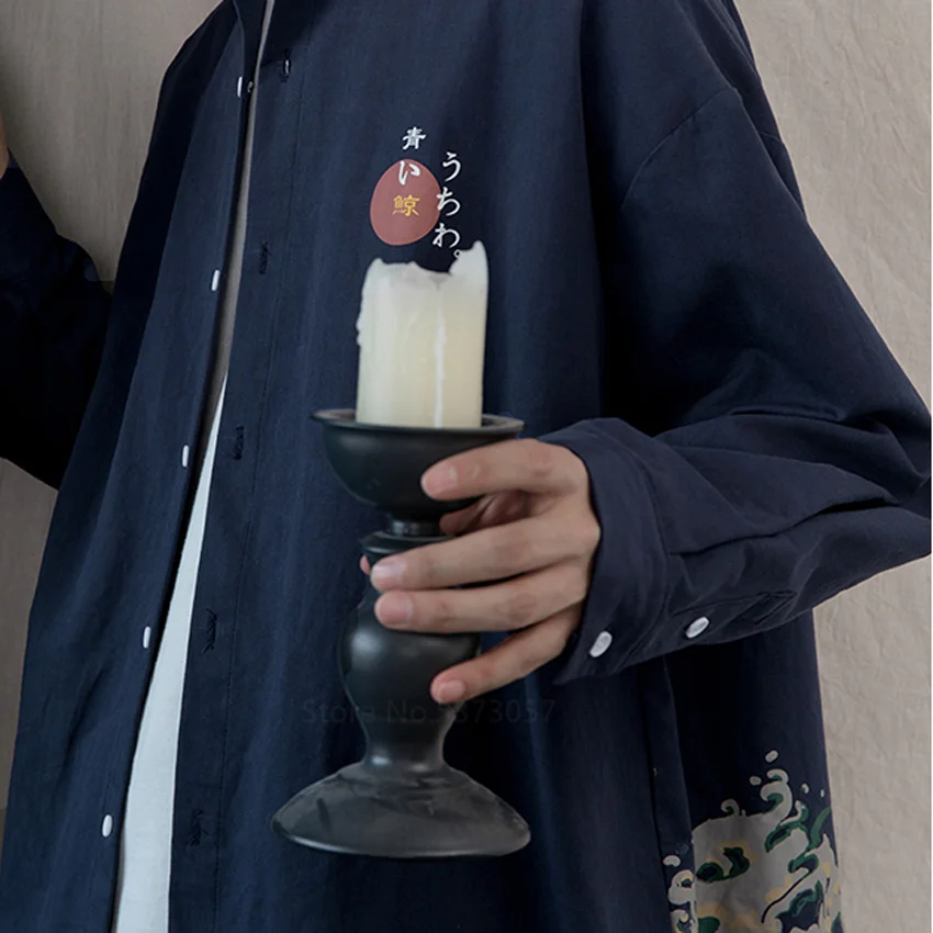 2 colour japanese fashion long sleeve shirt man woman vintage casual Whale printing Samurai harajuku streetwear loose clothing
2 colour japanese fashion long sleeve shirt man woman vintage casual Whale printing Samurai harajuku streetwear loose clothing