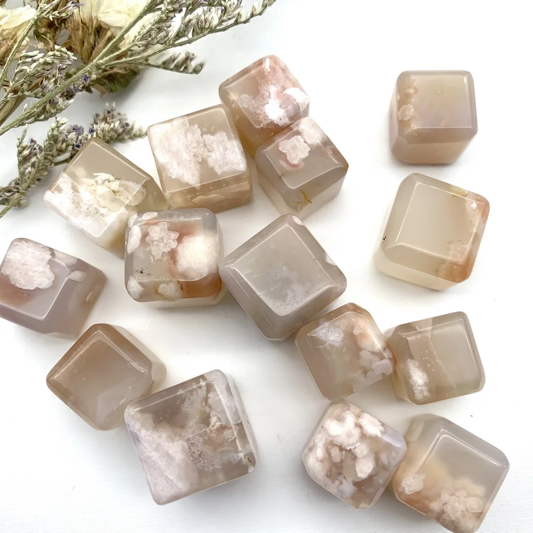12-16mm 1pc Natural Cherry Blossom Agate Polished Cube Crystal Healing Polished Stones Specimen Modern Home Decor
12-16mm 1pc Natural Cherry Blossom Agate Polished Cube Crystal Healing Polished Stones Specimen Modern Home Decor