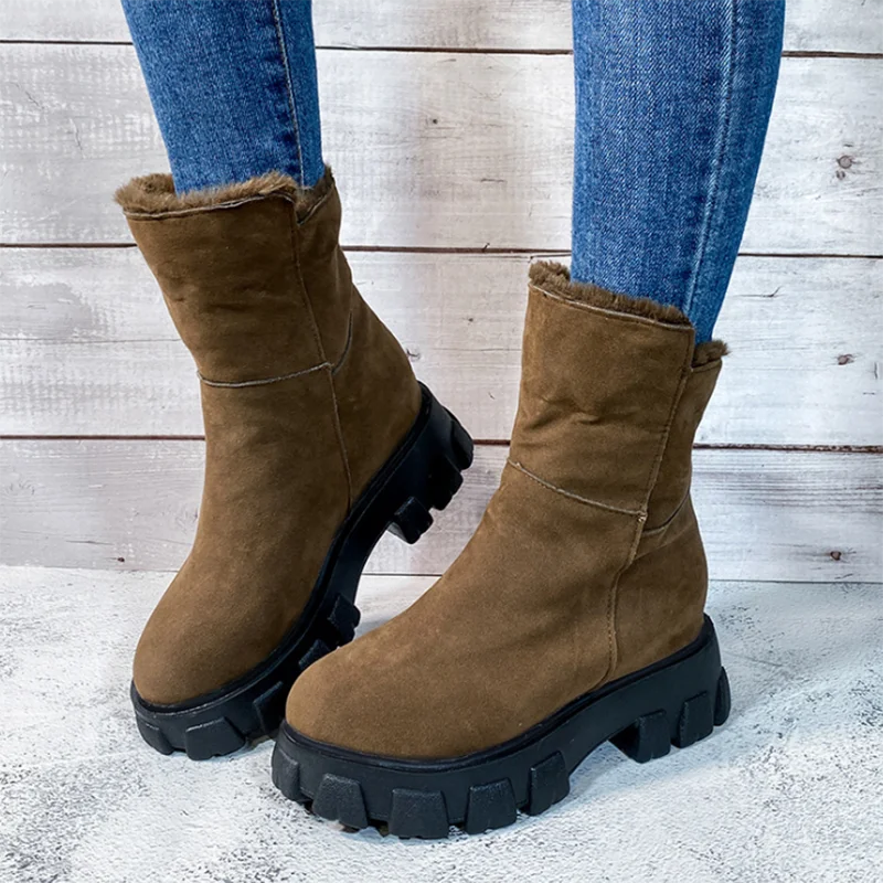 2020 New Winter Women Ankle Boots Heels High Top Wedge Footwear Warm Fur Platform Leather Sneakers Cotton Snow For Female Bota
2020 New Winter Women Ankle Boots Heels High Top Wedge Footwear Warm Fur Platform Leather Sneakers Cotton Snow For Female Bota