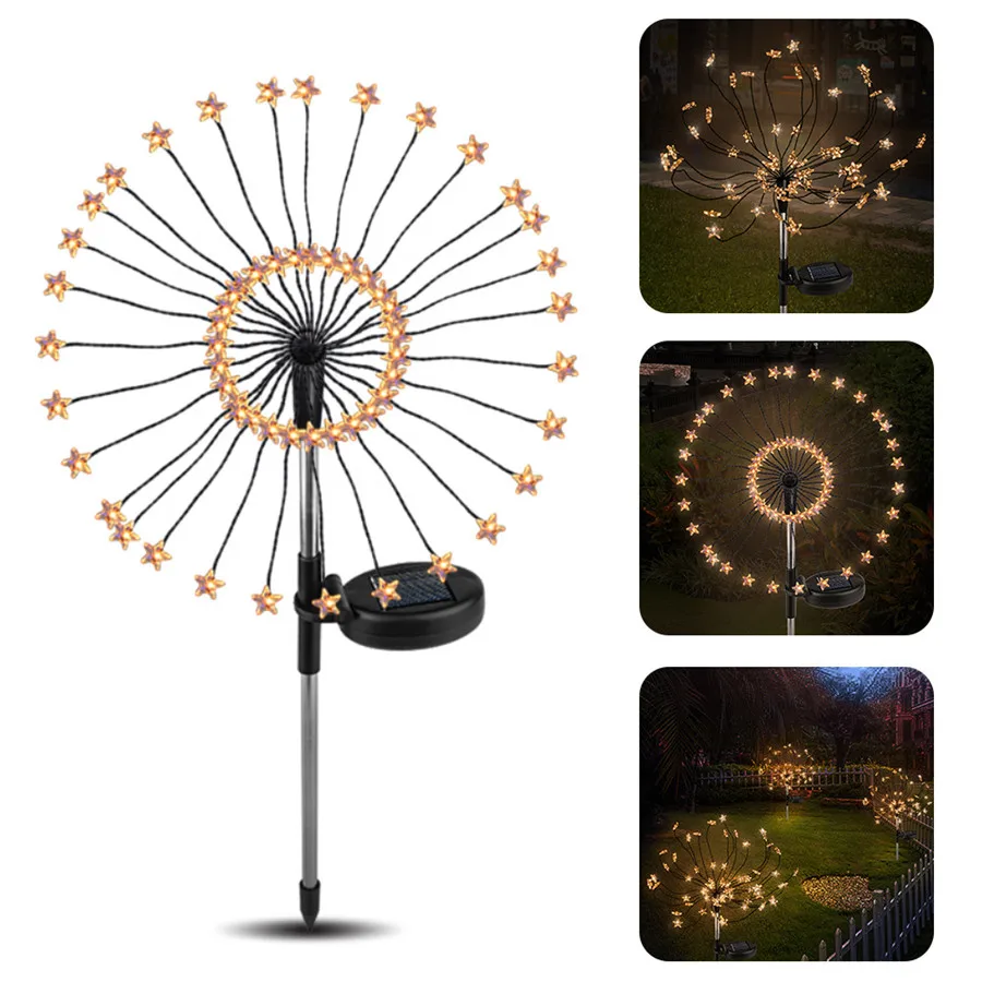 Solar LED Light Outdoor Garden Lighting Star Fireworks Lamp For Yard Lawn Terrace Landscape Christmas Pathway Light 60LEDs
Solar LED Light Outdoor Garden Lighting Star Fireworks Lamp For Yard Lawn Terrace Landscape Christmas Pathway Light 60LEDs