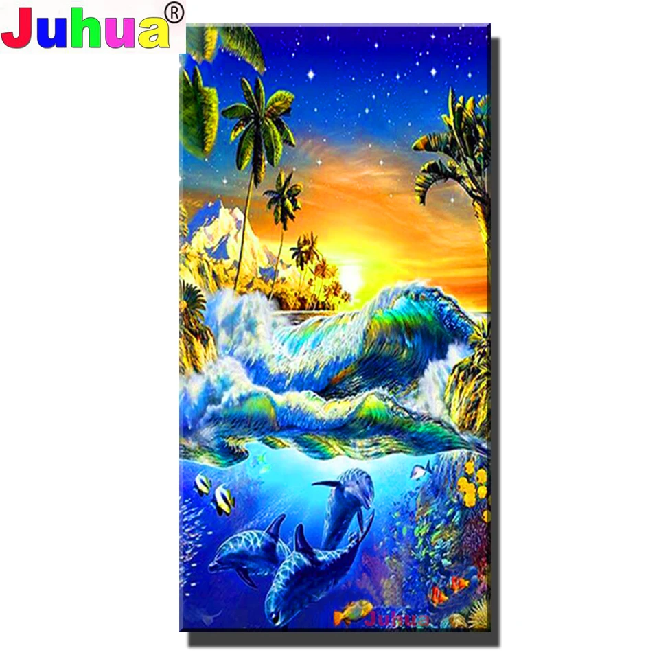 Big Size Sunset Sea Dolphins mosaic 5d diy diamond painting cross stitch full square/round rhinestone embroidery kits F123
Big Size Sunset Sea Dolphins mosaic 5d diy diamond painting cross stitch full square/round rhinestone embroidery kits F123