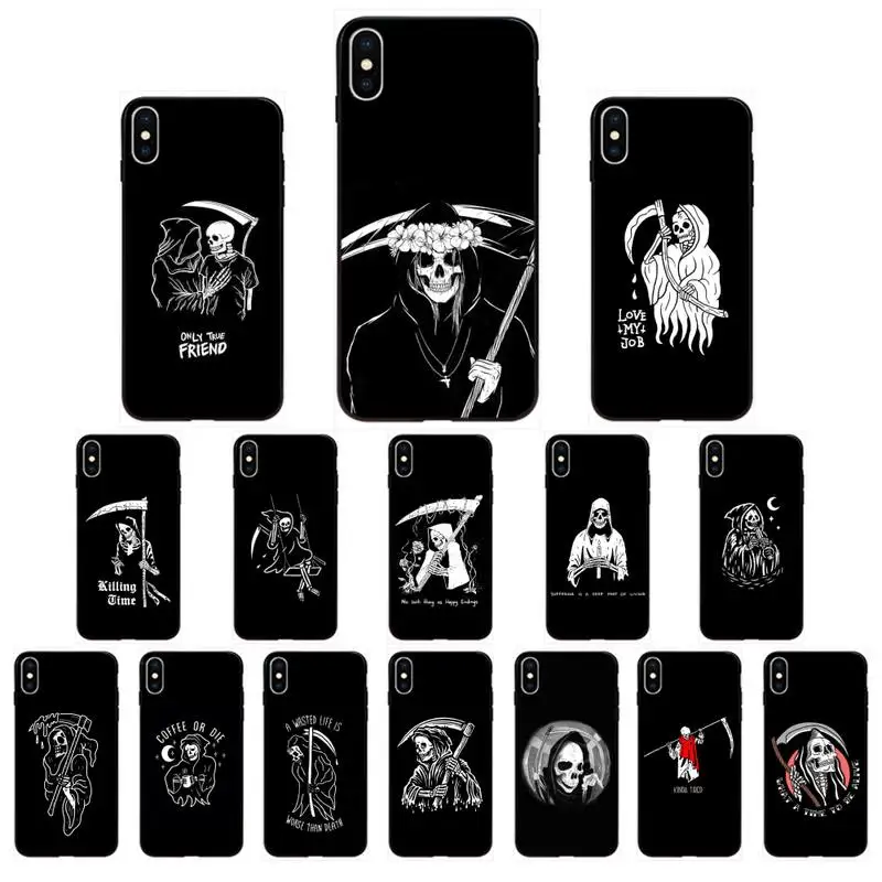 FHNBLJ black white Grim reaper sickle Phone Case for iphone 11 12 Mini Pro Max X XS MAX 6 6s 7 8 Plus 5 5S 5SE XR SE2020
FHNBLJ black white Grim reaper sickle Phone Case for iphone 11 12 Mini Pro Max X XS MAX 6 6s 7 8 Plus 5 5S 5SE XR SE2020