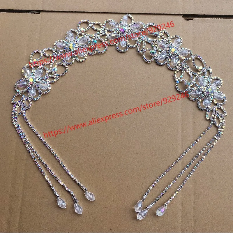 fashion AB crystal flower long trims for headscarf sewing ornaments rhinestone applique for garment hairdress crafts accessory
fashion AB crystal flower long trims for headscarf sewing ornaments rhinestone applique for garment hairdress crafts accessory