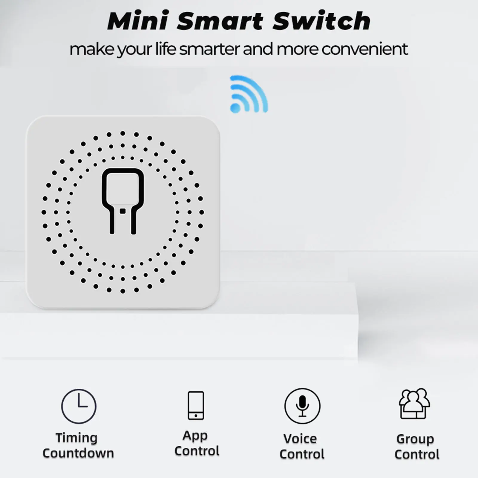 Умный мини-переключатель с Wi-Fi, 2-стороннее управление, Модуль Автоматизации умного дома, работает с приложением Alexa Google Home Smart Life
Умный мини-переключатель с Wi-Fi, 2-стороннее управление, Модуль Автоматизации умного дома, работает с приложением Alexa Google Home Smart Life