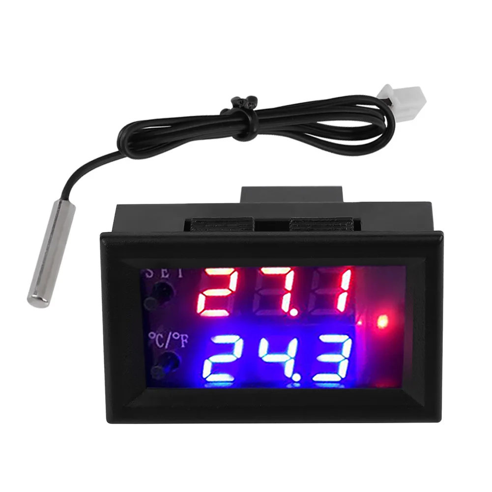 Digital Display Microcomputer Thermostat Temperature Controller Switch With Sensor DC12V Supports High Temperature Protection
Digital Display Microcomputer Thermostat Temperature Controller Switch With Sensor DC12V Supports High Temperature Protection