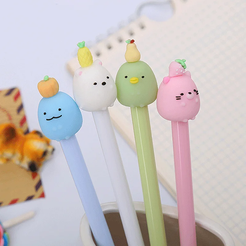 2pc Cartoon Animal Fruit Gel Pen Kawaii Learning Stationery Creative Writing Black Exam Signature Marker Office School Supplies
2pc Cartoon Animal Fruit Gel Pen Kawaii Learning Stationery Creative Writing Black Exam Signature Marker Office School Supplies