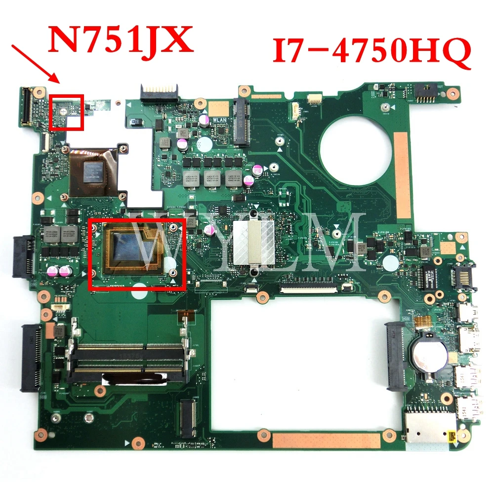 N751JX With I7-4750CPU GTX950M/2G Motherboard REV2.0 For ASUS N751JX N751J N751JK Laptop Mainboard Tested Working free shipping
N751JX With I7-4750CPU GTX950M/2G Motherboard REV2.0 For ASUS N751JX N751J N751JK Laptop Mainboard Tested Working free shipping