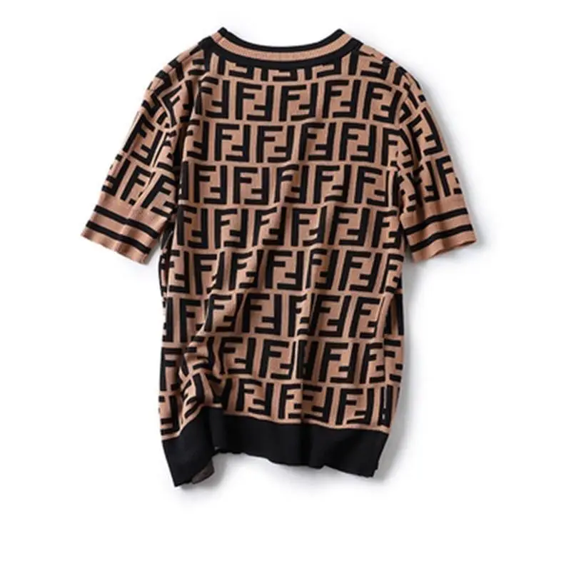Brown round neck short sleeve T-shirt for women's summer relaxed Hong Kong Style slim
Brown round neck short sleeve T-shirt for women's summer relaxed Hong Kong Style slim