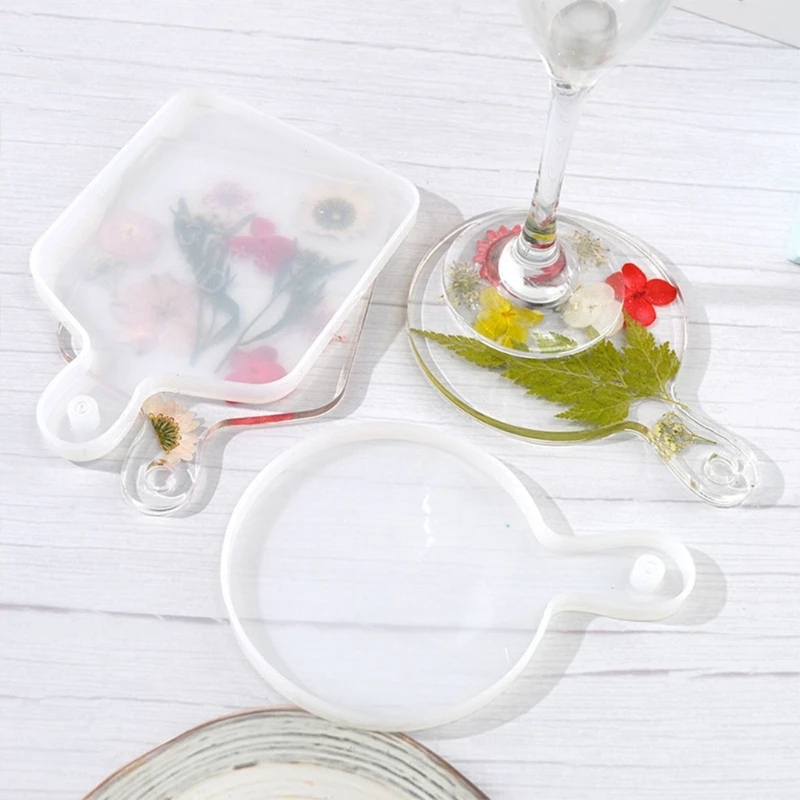 2 Pcs Handle Tray Epoxy Resin Mold Coaster Cup Mat Silicone Mould DIY Crafts Home Decorations Ornaments Casting Tool
2 Pcs Handle Tray Epoxy Resin Mold Coaster Cup Mat Silicone Mould DIY Crafts Home Decorations Ornaments Casting Tool
