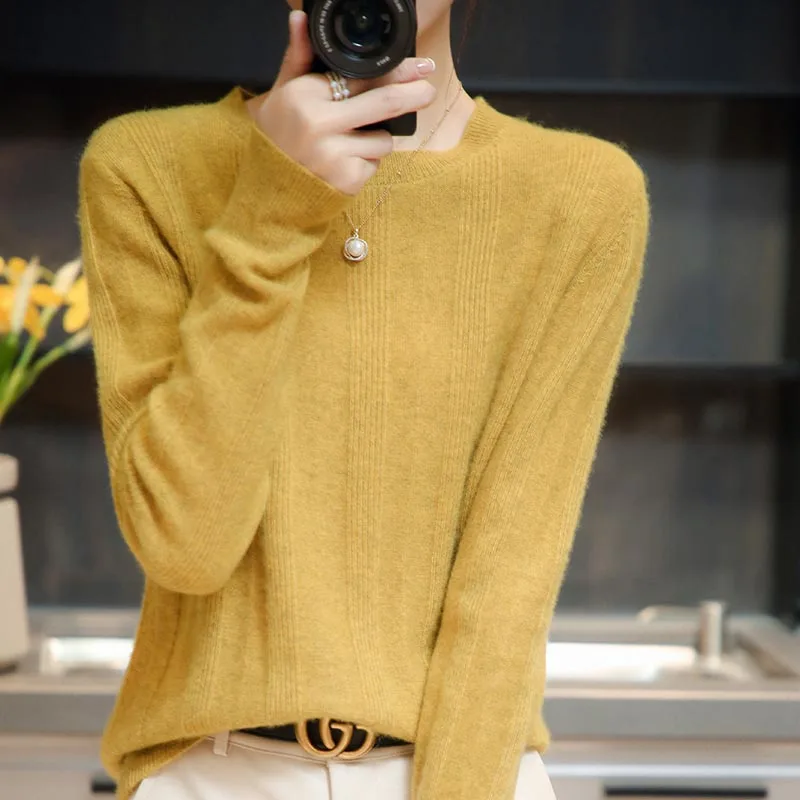 2021 woman winter 100% Cashmere sweaters knitted Pullovers jumper Warm Female O-neck blouse blue long sleeve clothing
2021 woman winter 100% Cashmere sweaters knitted Pullovers jumper Warm Female O-neck blouse blue long sleeve clothing
