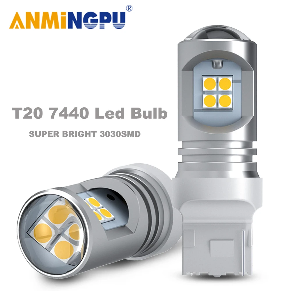 ANMINGPU 2X Signal Lamp W21W LED Lamp 7440 W21/5W 7443 T20 LED T25 3156 P27W 3157 P27/7W LED Bulb 12-24V Turn Signal Brake Light
ANMINGPU 2X Signal Lamp W21W LED Lamp 7440 W21/5W 7443 T20 LED T25 3156 P27W 3157 P27/7W LED Bulb 12-24V Turn Signal Brake Light