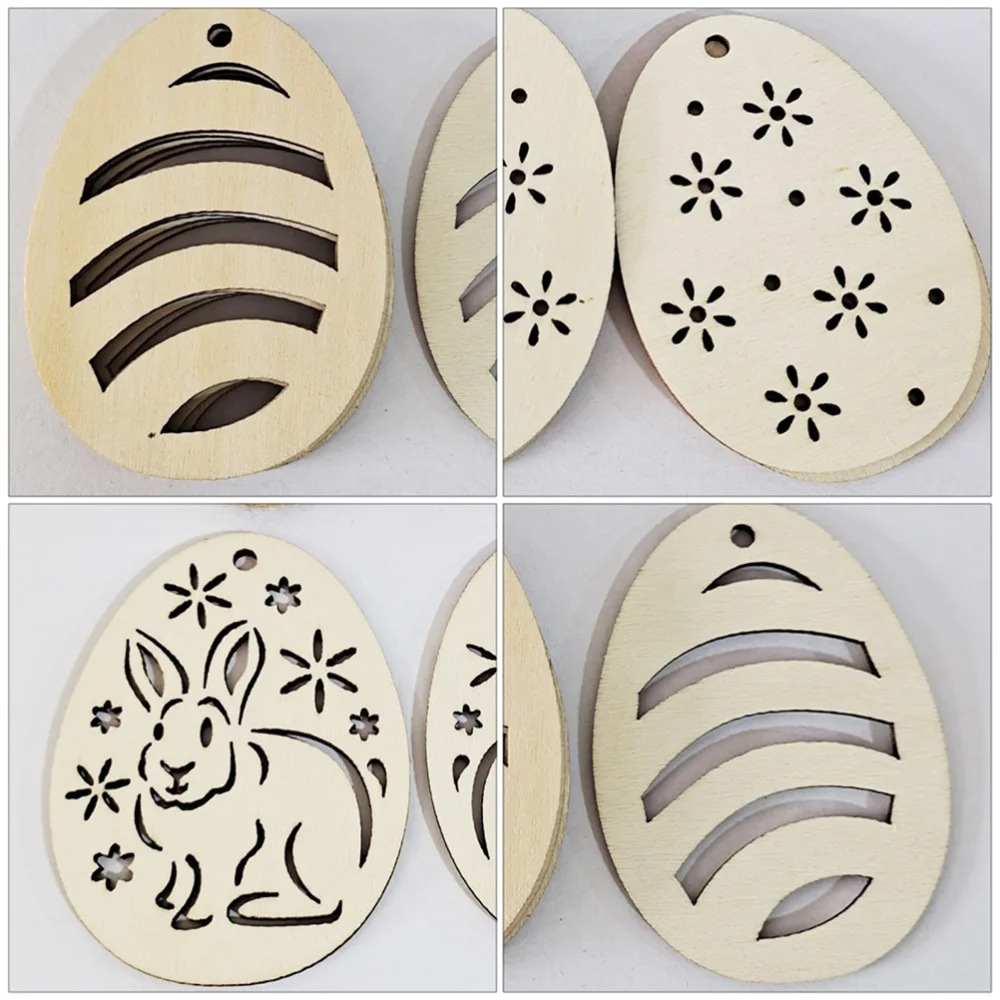 40Pcs Easter Theme Ornaments Handmade Wooden Eggs Hanging Crafts for DIY Projects
40Pcs Easter Theme Ornaments Handmade Wooden Eggs Hanging Crafts for DIY Projects