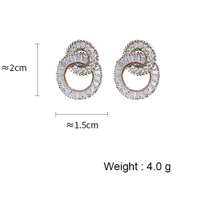 USTAR New Double Round Stud Earrings For women Rhinestone Circle Silver color female Earring Wedding Party Fashion Jewelry Gifts
USTAR New Double Round Stud Earrings For women Rhinestone Circle Silver color female Earring Wedding Party Fashion Jewelry Gifts