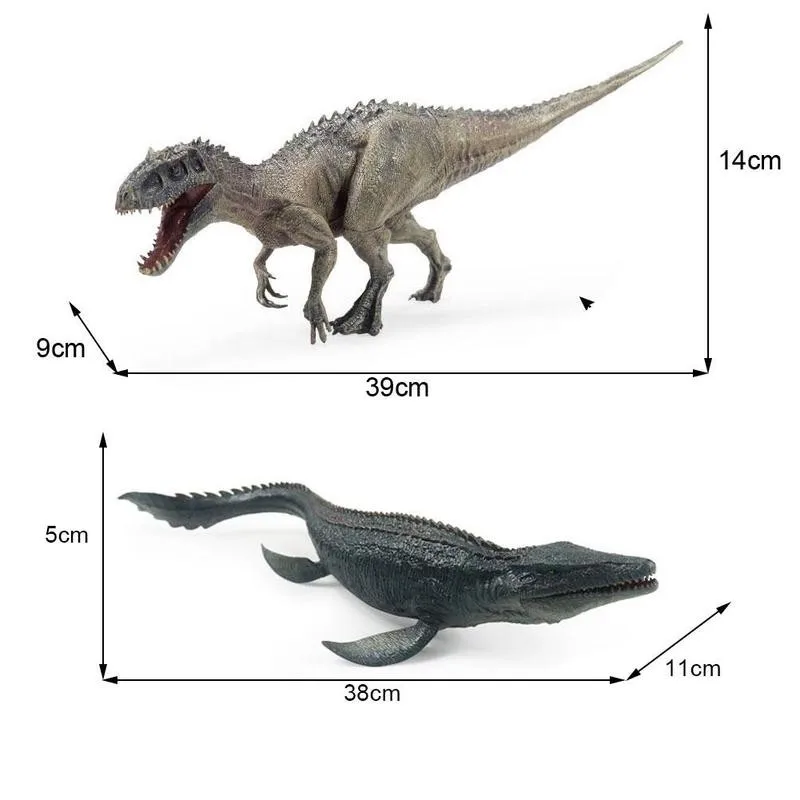 Tyrannosaurus Rex + Mosasaurus Boutique Gift Box Dinosaur Simulation Animal Model Children's Educational Toys Figures Gift
Tyrannosaurus Rex + Mosasaurus Boutique Gift Box Dinosaur Simulation Animal Model Children's Educational Toys Figures Gift
