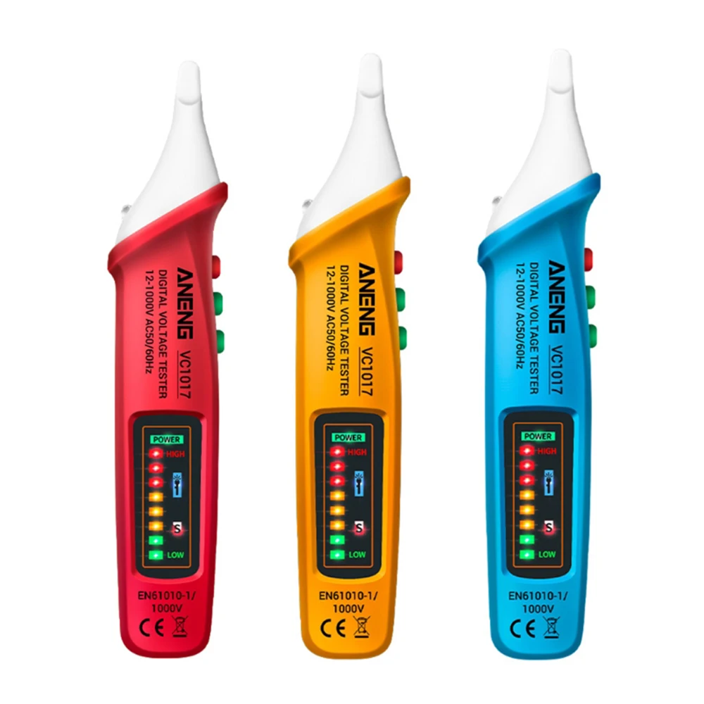 VC1017 AC Voltage Meter Multimeter Pen 12-1000V NCV Non-Contact Automatic Voltmeter Smart Sensor Tester Buzzer Detector Tool
VC1017 AC Voltage Meter Multimeter Pen 12-1000V NCV Non-Contact Automatic Voltmeter Smart Sensor Tester Buzzer Detector Tool