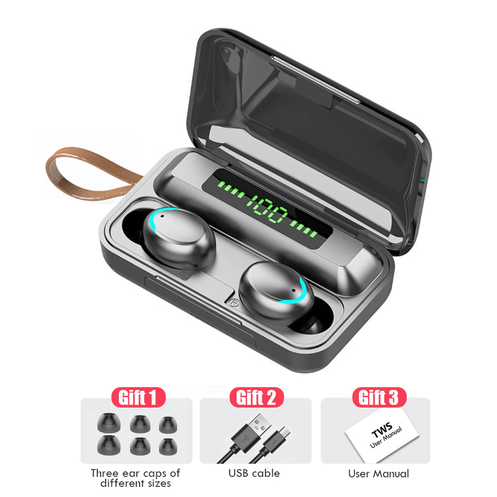 New TWS Wireless Bluetooth 5.0 Earphones with Microphone 2200mAh Charging Box 9D Stereo Sports Waterproof Earbuds Headsets
New TWS Wireless Bluetooth 5.0 Earphones with Microphone 2200mAh Charging Box 9D Stereo Sports Waterproof Earbuds Headsets