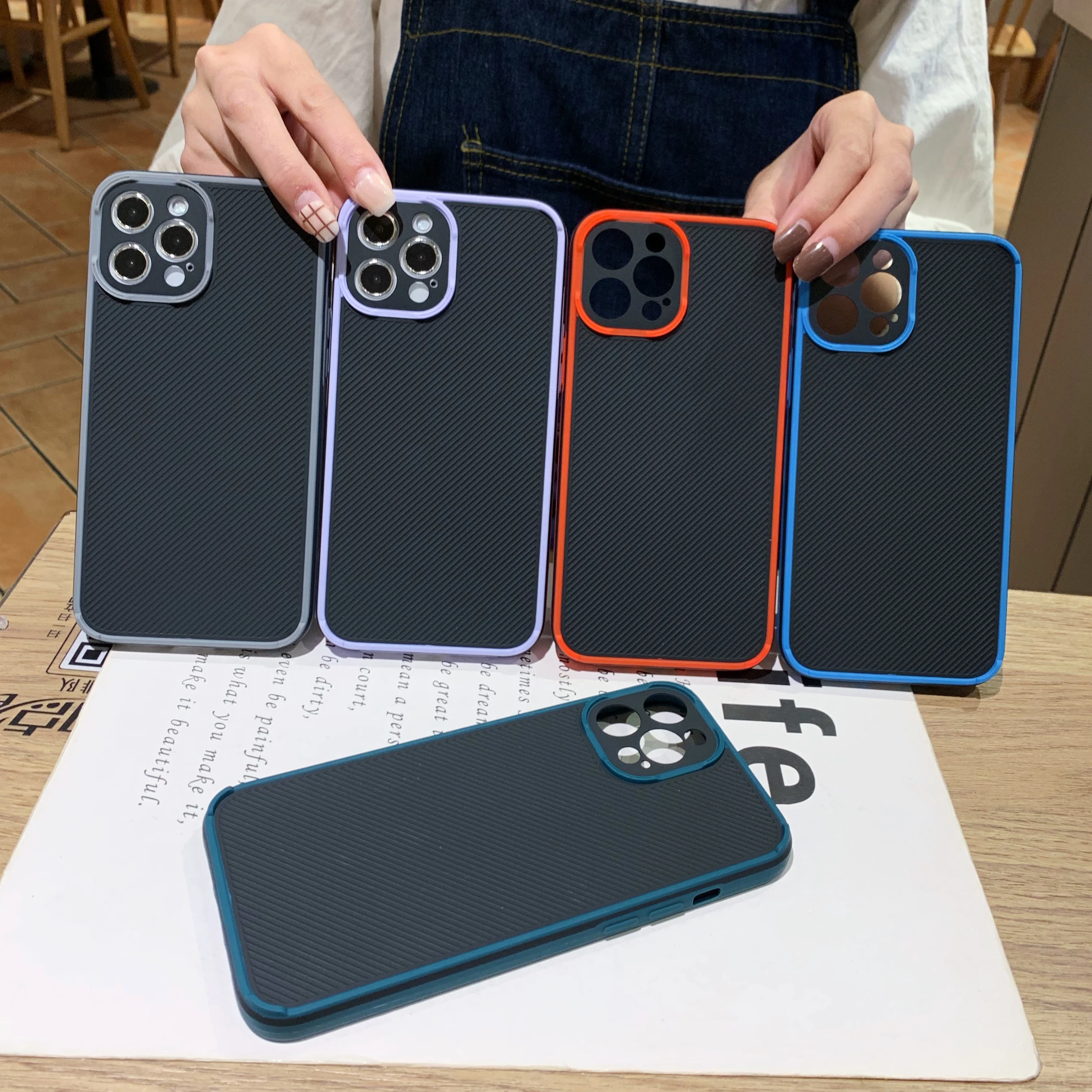 Colors Bumper Cover Shockproof Phone Case For iPhone 12 11 Pro Max Mini X XS XR 7 8 Plus Soft Hard Texture Black Back Cover
Colors Bumper Cover Shockproof Phone Case For iPhone 12 11 Pro Max Mini X XS XR 7 8 Plus Soft Hard Texture Black Back Cover