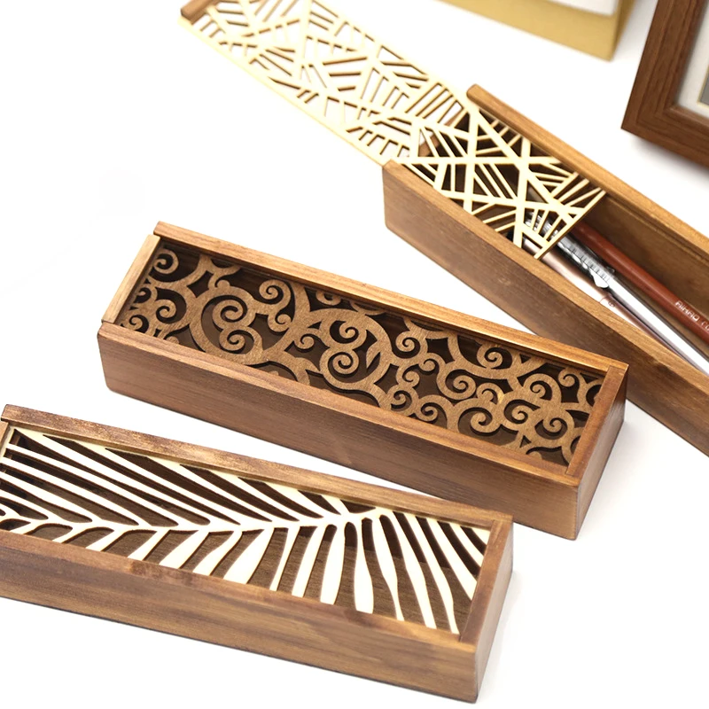 Hollow Wooden Storage Box for Makeup Organizer Pencil Case Jewelry 4 Styles Creative Drawer Pen Holder Stationery School Gifts
Hollow Wooden Storage Box for Makeup Organizer Pencil Case Jewelry 4 Styles Creative Drawer Pen Holder Stationery School Gifts
