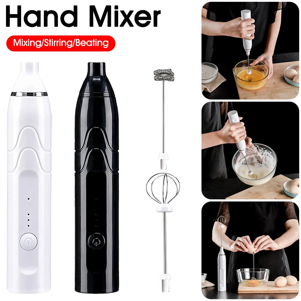 Electric Milk Frother Handheld Mixer Whisk Rechargeable Mini Blender with Interchangeable Frother Whisk Egg Beater For Kitchen
Electric Milk Frother Handheld Mixer Whisk Rechargeable Mini Blender with Interchangeable Frother Whisk Egg Beater For Kitchen