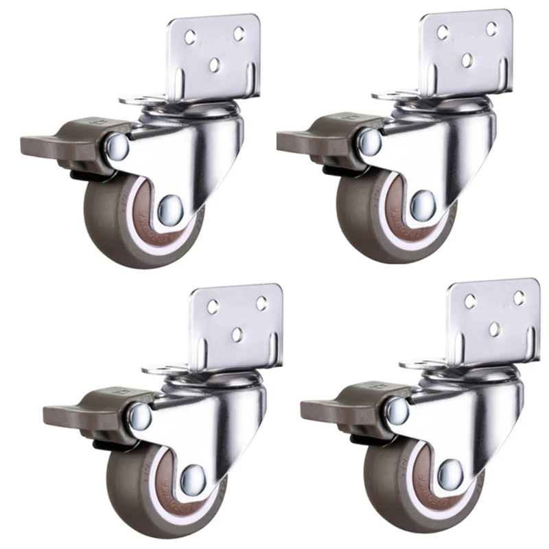 4 Pcs Furniture Casters Wheels Soft Rubber Swivel Caster Quite Roller wheels for trolley Baby Crib Bed Wheels Household
4 Pcs Furniture Casters Wheels Soft Rubber Swivel Caster Quite Roller wheels for trolley Baby Crib Bed Wheels Household