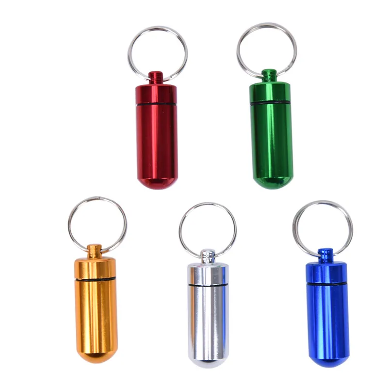 Portable Waterproof Mini Blue Aluminum Keychain Pill Storage Box Bottle Case Holder Refillable Bottles 1Pc
Portable Waterproof Mini Blue Aluminum Keychain Pill Storage Box Bottle Case Holder Refillable Bottles 1Pc