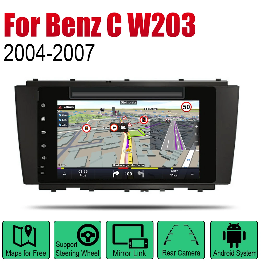 Для Mercedes Benz C Class W203 2004 2005 2006 2007 NTG Android автомобильный DVD GPS Navi плеер навигация